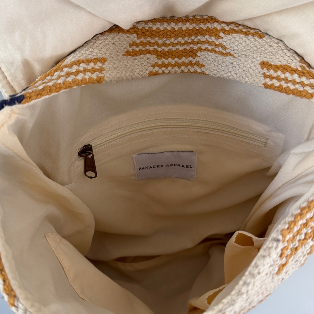 Panache Apparel Woven Aztec Backpack Boho Western 70s Southwest Adjustable Strap - Picture 11 of 17